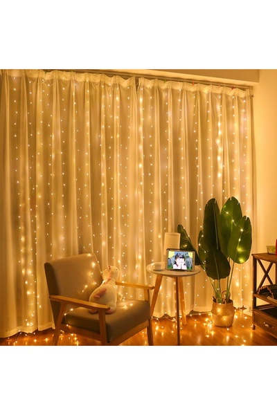 Other CORTINĂ LUMINOASĂ 300 LED 3x3 PENTRU GHIRLANDĂ LUMINOASĂ DE BRAD DE CRĂCIUN LA FERESTRĂ
