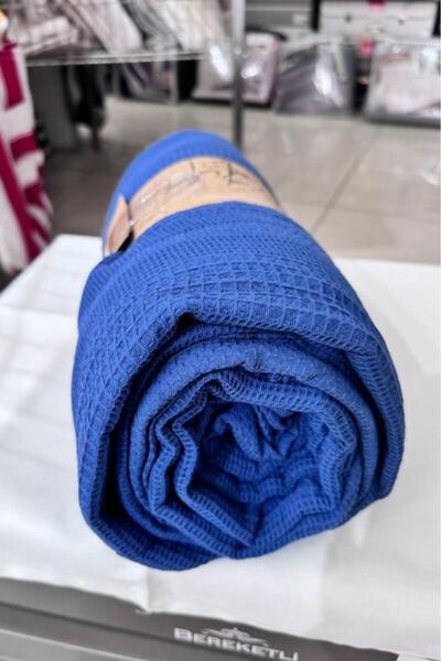 Çeyiz Diyarı Double Summer Cotton Single Pike Navy Blue