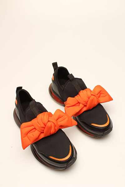 İDİL Es Black-Orange Stretch Women's Sportswear