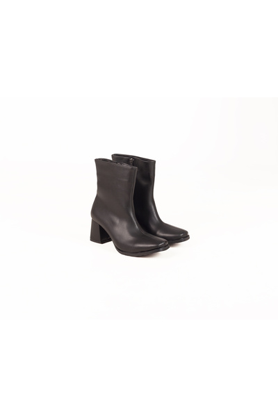 papushe shoes Veta Kışlık Sıcak Astar 5 cm Topuklu Şık Kadın Bot