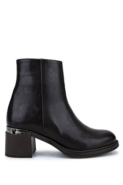 Tamer Tanca Kadın Suni Deri Kahverengi Topuklu Bot