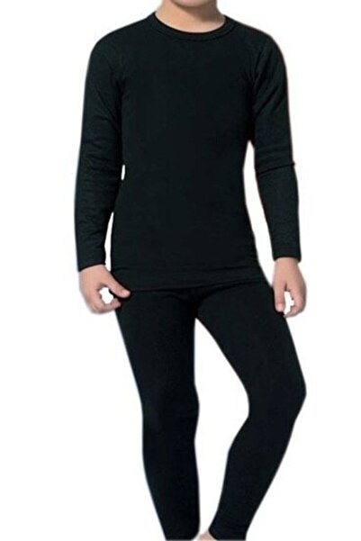 Tutku Mrc Kıd's Thermal Boys' Set 5-13 Years-Black-8-10 Years
