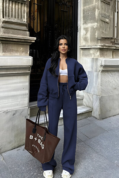 Baybay KADIN PREMİUM BOMBER CEKET EŞOFMAN TAKIMI