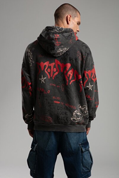 catchjeansro Graffiti Soul Oversize Hoodie