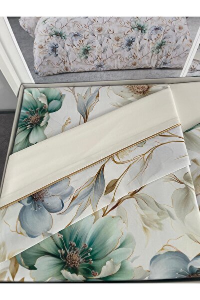 Capital Home Double Bedding Set 100% Cotton Satin Set of 6