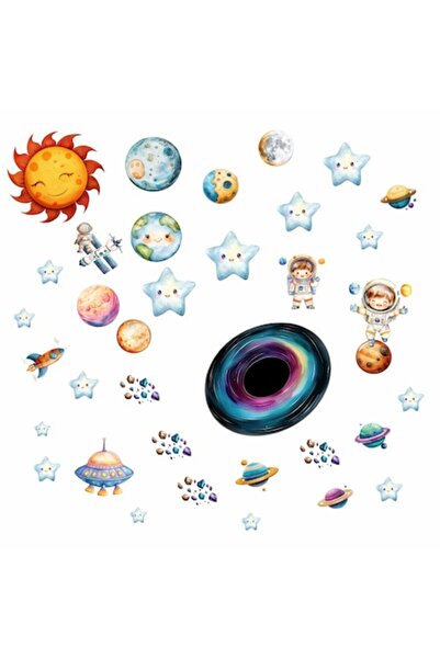 OEM Διακοσμητικά αυτοκόλλητα τοίχου Διάστημα και πλανήτες – Υψηλής ποιότητας ...