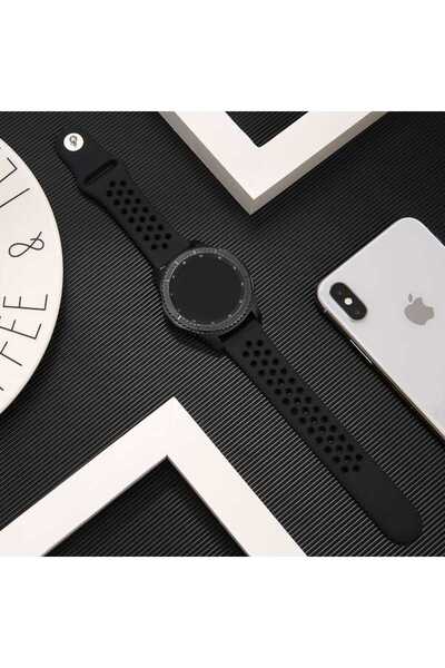 halkhouse Samsung Galaxy Watch 42mm Uyumlu 20mm Kordon Silikon Esnek Kırılmaz Renkli Strep Kayış