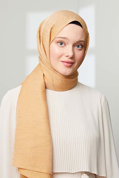 Levidor Camel Pırıltı Şal