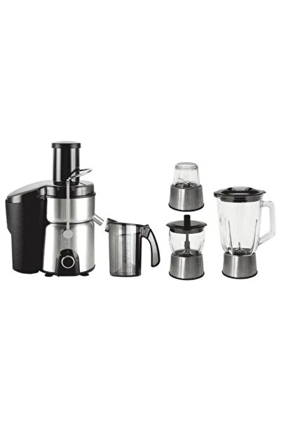 DSP 4 في 1 عصارة خلاط مستخرج مفرمة طعام معالج طعام - فضي 800 واط