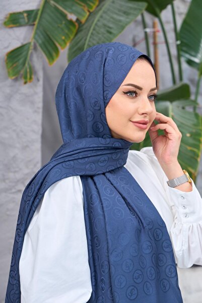 Byedauzunlar Model Ysl jacquard albastru denim