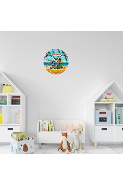 OEM Stitch wall clock - MDF wood, color UV printing, diameter 30 cm, decorati...