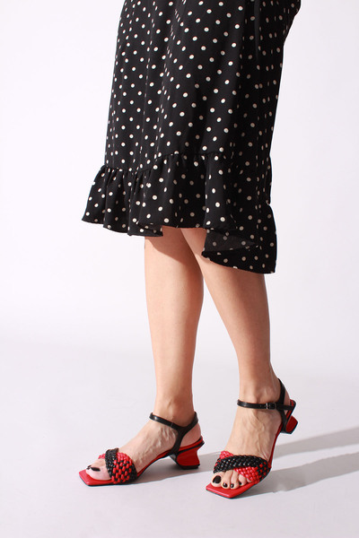 İDİL Red Black Skin Women's Casual