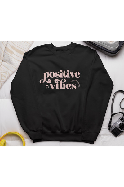 MAGORS سترة رياضية قطنية مطبوعة بأكمام طويلة وياقة دائرية بثلاثة خيوط من Posi...