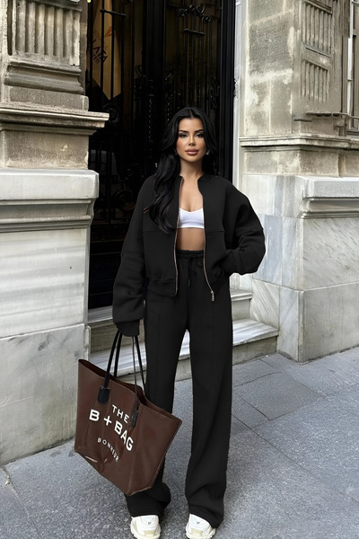 Baybay KADIN PREMİUM BOMBER CEKET EŞOFMAN TAKIMI