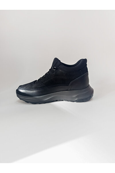 Voyager Erkek Spor Ayakkabı Hakiki Deri Ortopedik Kauçuk Taban Bilekli Konforlu Bağcıklı