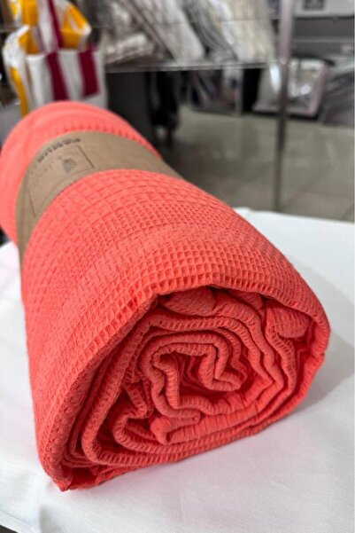 Çeyiz Diyarı Double Summer Cotton Single Pike Orange