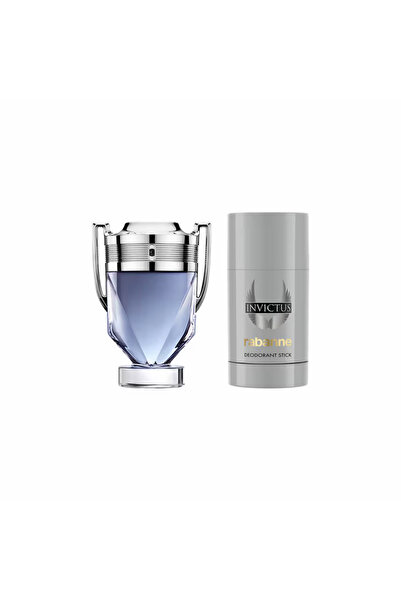 Paco Rabanne , Invictus Eau de Toilette, Men's Gift Set-Eau de Toilette 50 ml + Deo Stick 75 ml