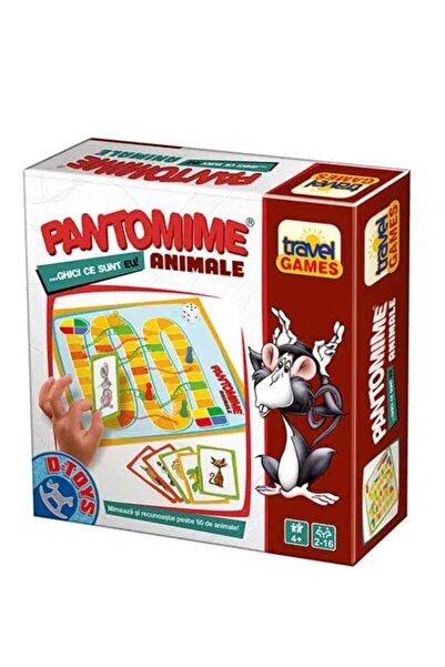 D-Toys Joc de Societate Travel Pantomime Animale