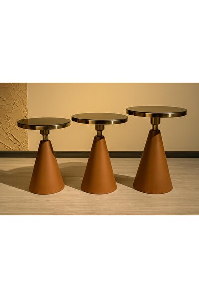 Valda 3 LÜ KAHVE VE ROZ GOLD ZİGON