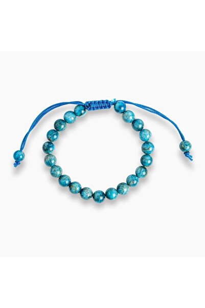 craftmystic Brățară reglabilă pe șnur cu pietre de 8mm de la Apatit - Echilibru și energie pozitivă