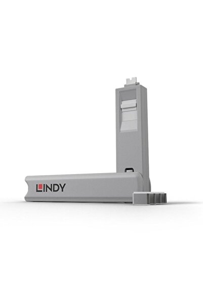 LİNDY Комплект от 4 капачки за портове, + ключ, USB Type-C, бели