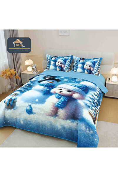 Inovius 5D Digital Printing Bedspread - Christmas Pattern CVT1004
