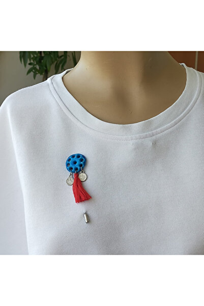 shop Yıldız Süryani Mardin Büyük Nazar Taşı Yaka İğnesi Broş Farklı Renkler