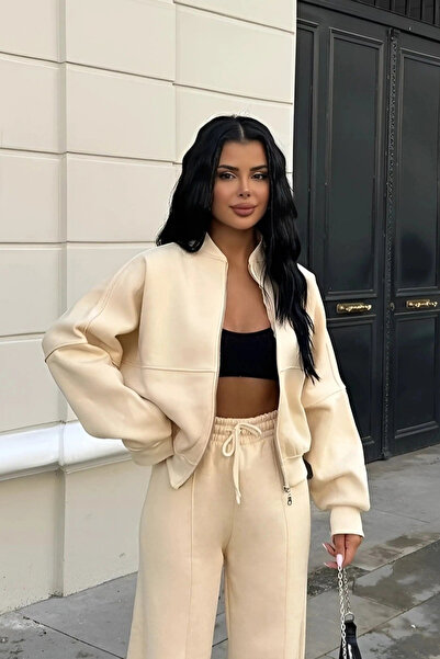 Baybay KADIN PREMİUM BOMBER CEKET EŞOFMAN TAKIMI