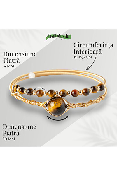 craftmystic Protection and Mental Clarity - Tiger Eye Bracelet
