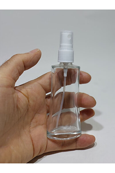 wellLine (1 Adet) Cam Yeniden Doldurulabilir Sprey Kolonya Parfüm Şişesi 50 Ml - Boş Şişe