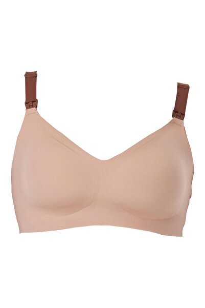 Momcozy حمالة صدر أنيقة للرضاعة على شكل حرف V من جيلي ستريب - FB001 - وردي مح...