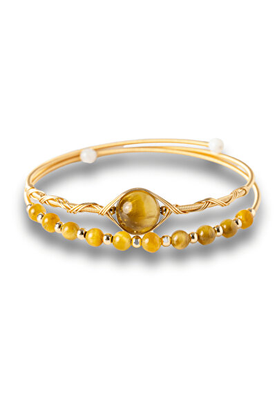 craftmystic Power and Protection - Golden Tiger Eye Bracelet