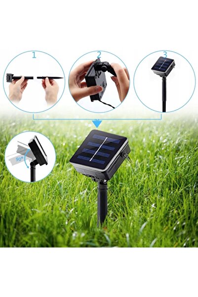 Other SET LAMPĂ SOLARĂ DE GRĂDINĂ 5 metri 20 LED-URI FLORI ALB CALD DECORATIV