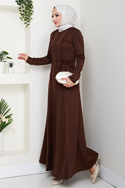 Bestenur Φόρεμα κατάδυσης Akten με κορδόνια 1619 - Καφέ