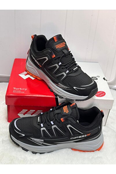 Wickers TURUNCU DETAYLI ŞIK TASARIMLI ERKEK SPOR AYAKKABI