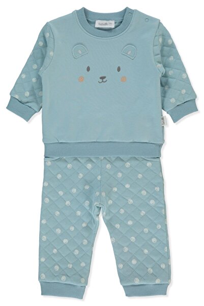 Bebetto Two String Sweat 2-Piece Set (Teddy) Petrol Green