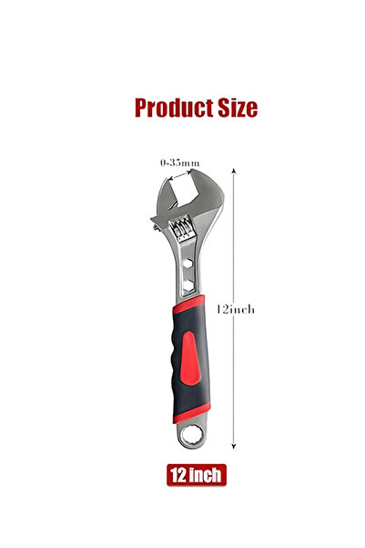 golden team مفتاح ربط 12 إنش بمقبض مطاطي – قوي، متين، وآمن للشغل الميكانيكي و...