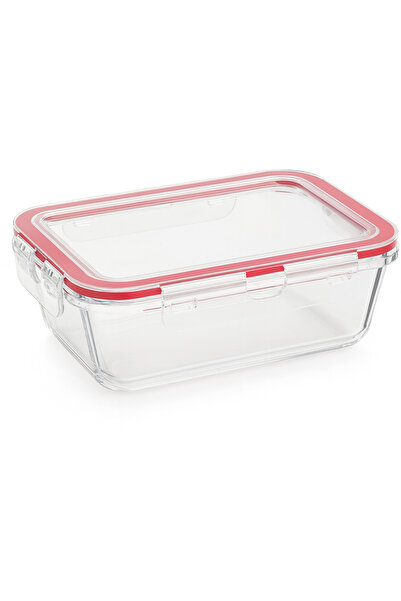 PERLAEVKAHVE 780 ml Borosilicate Glass Storage Container – Leakproof, with Locking Lid, Oven and Dishwasher Safe