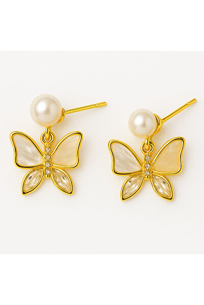 craftmystic Smooth flight every day - pearl earrings with fine details