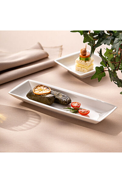 MuratogluHome Emsan Pamukkale Rectangular Boat Plate 25 cm