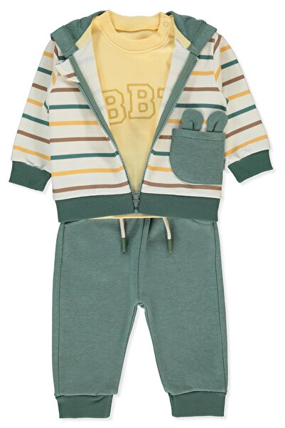 Bebetto طقم بنطلون ثلاثي القطع (بيبيتو بوي تيم) أخضر