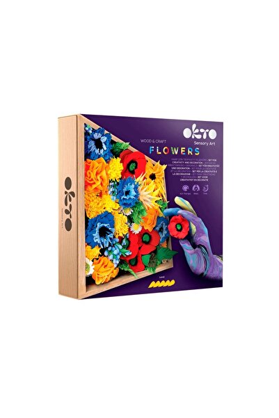 OKTO Set creatie Wood & Craft - Flowers, 21*21cm - Freedom