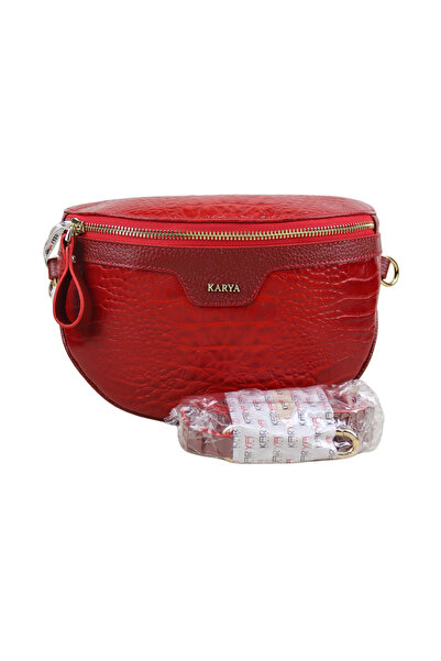Karya Deri Hakiki Deri Kadın Bel Çantası & Crossbody Bag 2499