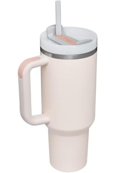 Stenley Stanley Quencher H2.0 Tumbler 40oz – Rose | Vacuum Insulated Mug with Straw