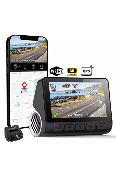 Taggo Cameră auto AutoMate Ultra 4K cu rezoluție spate 1080p și funcții avans...