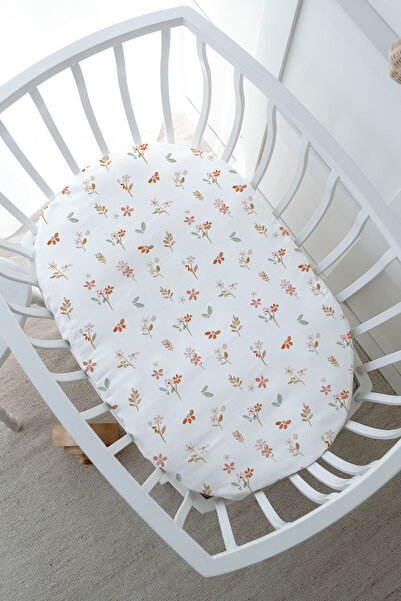 Tuğba Kuğu Park Crib Bedding Set (80X120) - Pureline Series - Soft Bloom