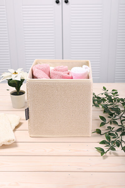 HomyJRs Small Towel Coverless Multipurpose Toy Storage Box 20X20X20
