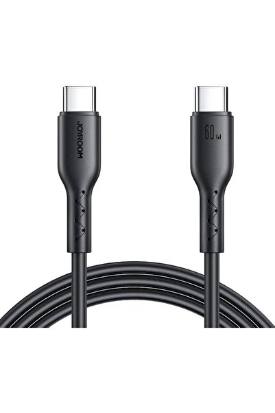 Joyroom SA26-CC3 Series 60W Flash Charging Data Cable Type-C to Type-C (1 Meter) Black, for Charging