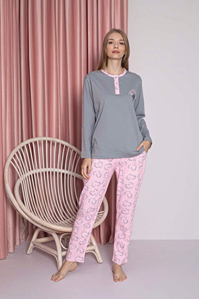 My Hanne Patterned Women's Pajama Set 3018