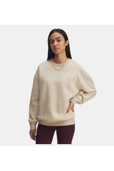 Under Armour Kadın UA Icon Fleece Oversized Bisiklet Yaka Sweatshirt 1379475-305